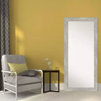 Specchio intero da pavimento/appoggio 30" x 66" con cornice Dove Graywash – Cornice in legno rustico, montabile a parete