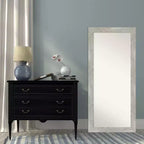 Specchio intero da pavimento/appoggio 30" x 66" con cornice Dove Graywash – Cornice in legno rustico, montabile a parete