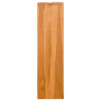Libreria in Legno Massello di Teak – Organizzatore a 4 Ripiani Autoportante, Stile Retrò, Marrone