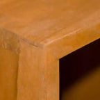 Libreria in Legno Massello di Teak – Organizzatore a 4 Ripiani Autoportante, Stile Retrò, Marrone