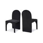 Meridian Furniture,Summer Velvet Dining Side Chair, Set of 2