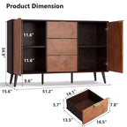 Mobile Credenza Buffet con Ante e Ripiani