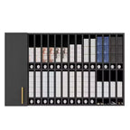 Hair Color Organizer Rack, Wall Mounted Adjustable Salon Storage Cabinet, Black