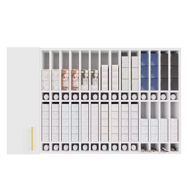 Armadietto regolabile da salone a parete