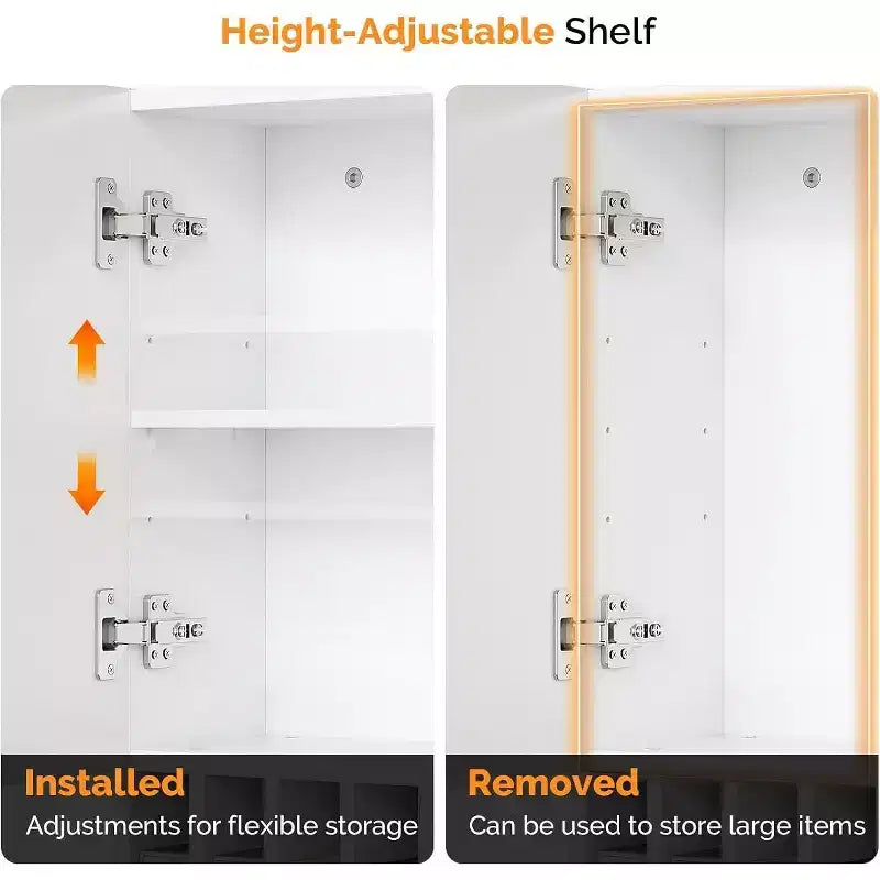 Scaffale organizzatore per tinte per capelli a parete con ripiani regolabili
