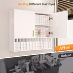 Scaffale organizzatore per tinte per capelli a parete con ripiani regolabili