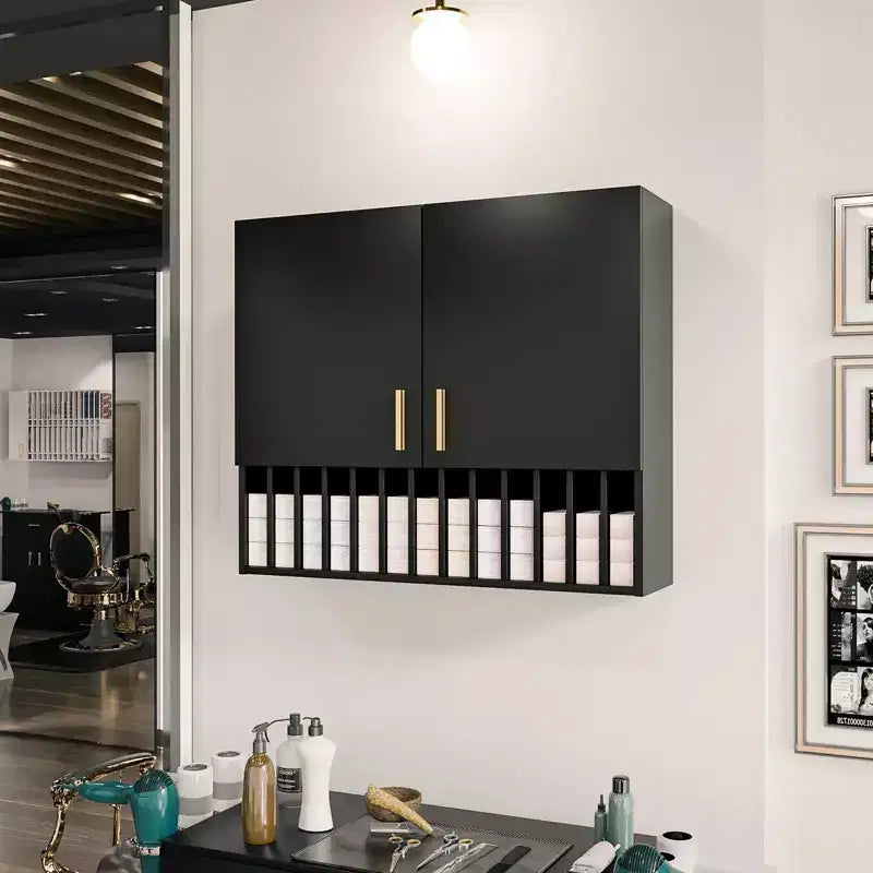 Scaffale organizzatore per tinte per capelli a parete con ripiani regolabili