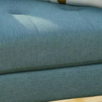 Poltrona Club con Bottoni Rivestiti in Tessuto e Cuciture a Canale Stile Mid-Century
