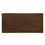 Set da pranzo 7 pezzi in legno di gomma imbottito con tavolo rettangolare