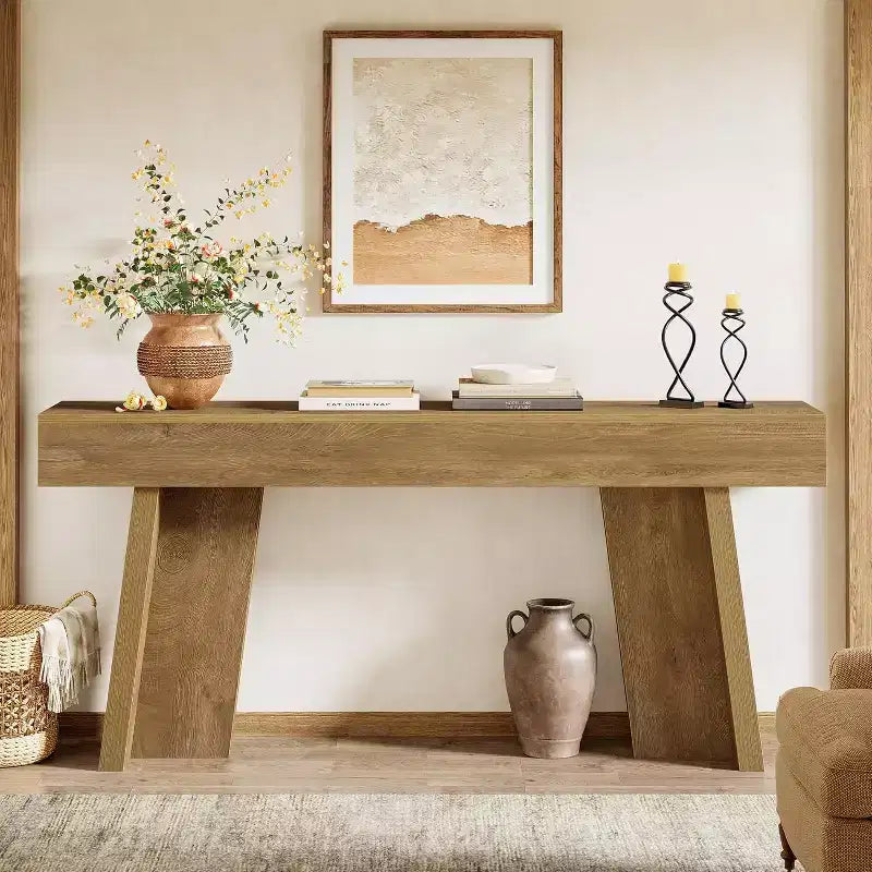 Tavolo consolle da fattoria da 70,9 pollici – Tavolo stretto da ingresso per soggiorno, corridoio e atrio