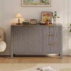 Credenza a 2 ante e 3 cassetti da 46,5" con scanalature