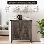 Madia Credenza Piccola da 76 cm con 2 Ante e Ripiano Regolabile
