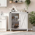 Madia Credenza Piccola da 76 cm con 2 Ante e Ripiano Regolabile
