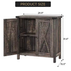 Madia Credenza Piccola da 76 cm con 2 Ante e Ripiano Regolabile