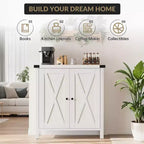 Madia Credenza Piccola da 76 cm con 2 Ante e Ripiano Regolabile