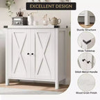 Madia Credenza Piccola da 76 cm con 2 Ante e Ripiano Regolabile