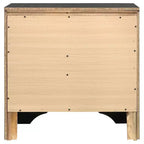 Comodino a 2 cassetti con maniglie con strass