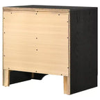 Comodino a 2 cassetti con maniglie con strass