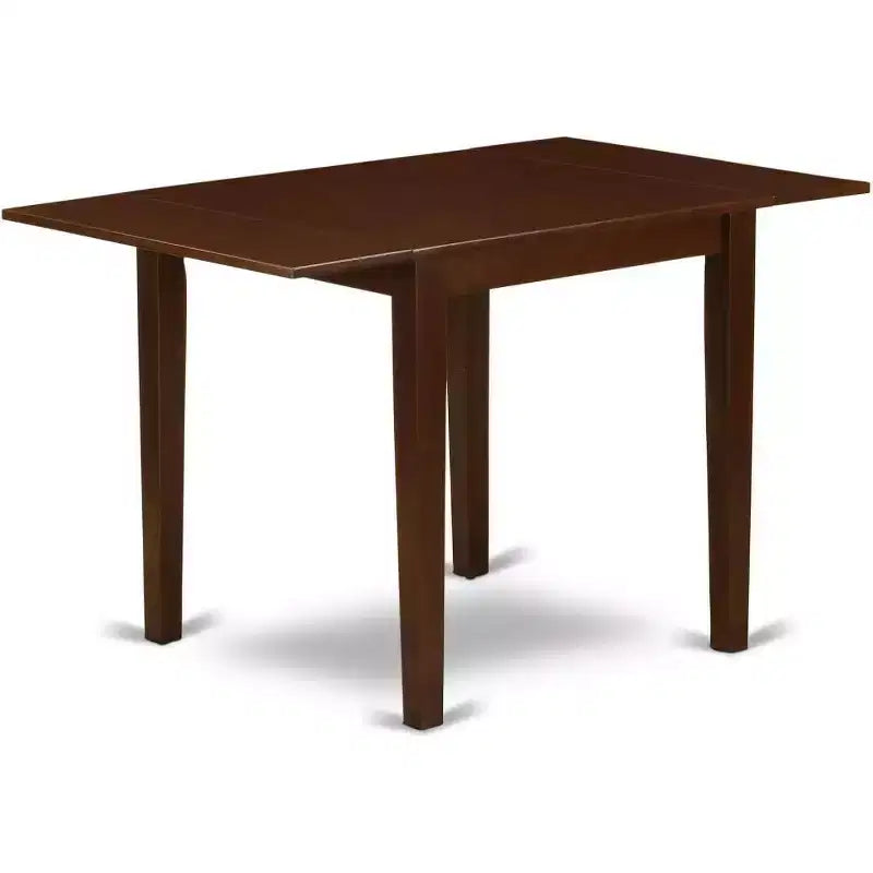 Tavolo da pranzo rettangolare 76x122 con 2 ante a ribalta