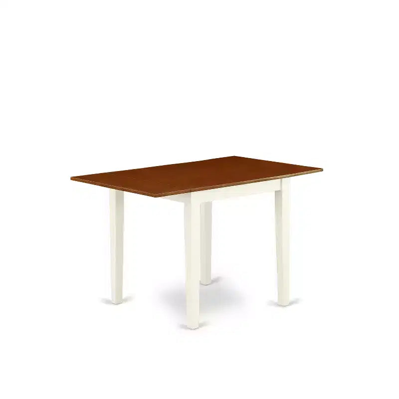 Tavolo da pranzo rettangolare 76x122 con 2 ante a ribalta