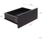 Credenza con luci a LED e finitura lucida