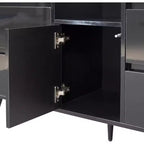 Credenza con luci a LED e finitura lucida