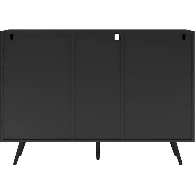 Credenza con luci a LED e finitura lucida