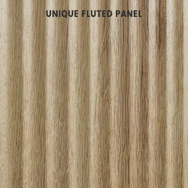 Mobile credenza a 2 ante con scanalature e ripiani regolabili