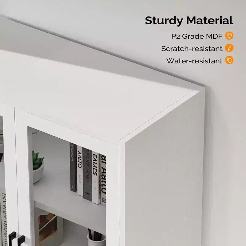 Cassettiera portadocumenti a 1 cassetto in MDF bianco, 75 cm L