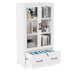 Cassettiera portadocumenti a 1 cassetto in MDF bianco, 75 cm L
