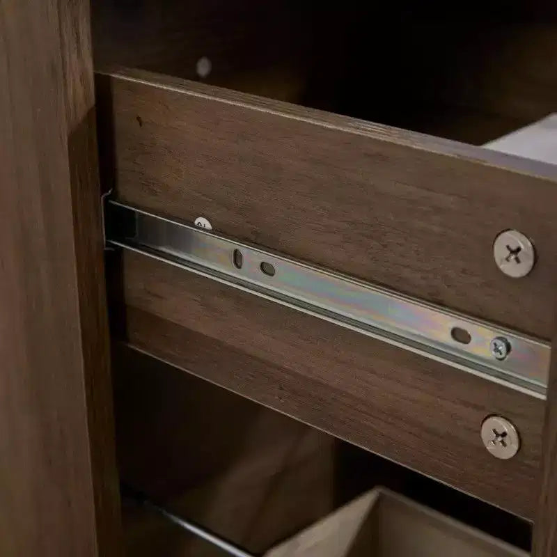 Scrivania ad angolo con piano sollevabile da 180 cm con cassetti, schedario e porte di ricarica