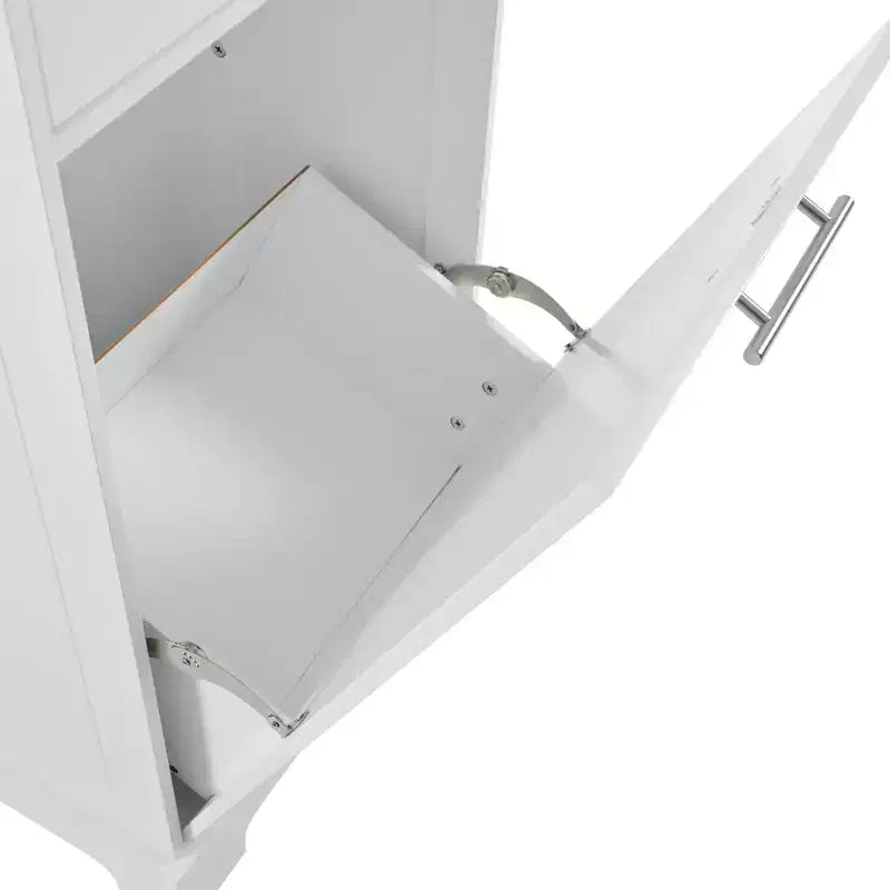 Isola da Cucina con Mobiletto Contenitore per la Spazzatura e Ruote