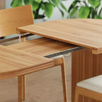 Tavolo da pranzo ovale allungabile con prolunghe rimovibili, per 6 persone