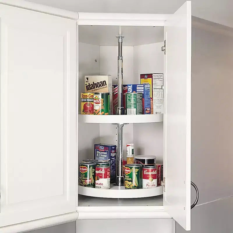 Organizzatore Lazy Susan a 2 ripiani Full Circle per mobili angolari da cucina