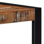Mensola da parete quadrata a 3 livelli in legno di recupero multicolore