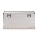 Baule in metallo stile industriale – Argento