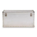 Baule in metallo stile industriale – Argento
