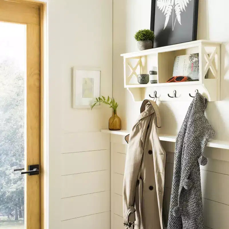 Pannello a Parete con Ganci Doppi e Organizzazione Verticale